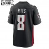 Camiseta Niño Atlanta Falcons Kyle Pitts 8 Nike Negro 2021 NFL Draft